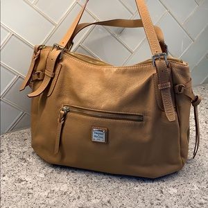Dooney & Bourke tan leather shoulder bag